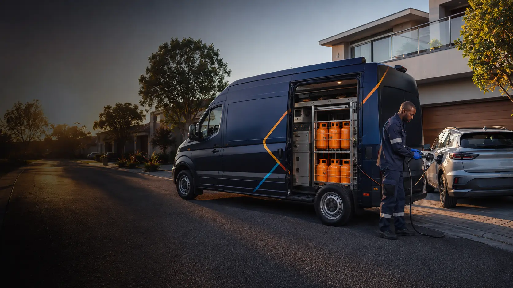 Doorstep Energy technician supporting a customer at home